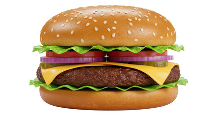 Isolated Hamburger