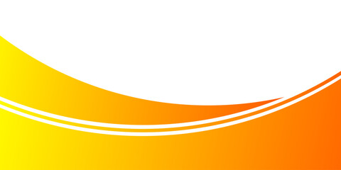 orange business wave banner background on white background. abstract vector illustration