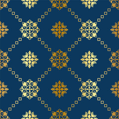 Golden seamless pattern for fabric, wallpaper, Thai pattern