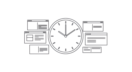 Isolated Clock with Browser Windows