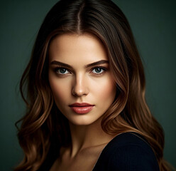 Portrait of a woman.	
