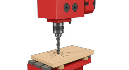 Isolated Milling Machine
