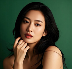 Portrait of a woman.	
