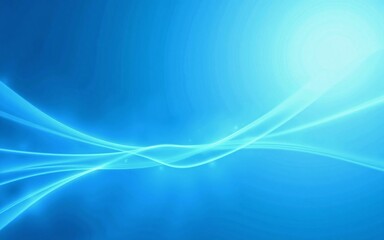 Vibrant blue and white flowing abstract wave background - stylish graphic design expressing futuristic technology, coolness, and dynamic movement