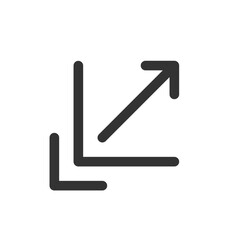 Income chart financial growth economy profit money business line vector icon