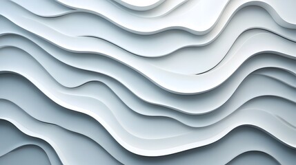 Fototapeta premium Abstract 3D Wave Pattern Symbolizing Technology and Innovation Trends