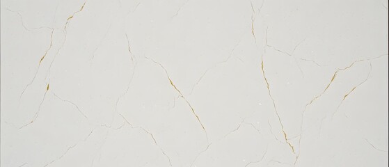 Elegant White Marble Texture with Gold Veins Background