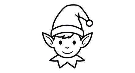 Isolated Simple Elf Head