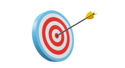 Isolated Target with Arrow