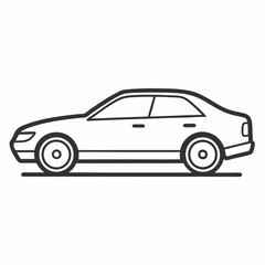 Fototapeta premium black and white car