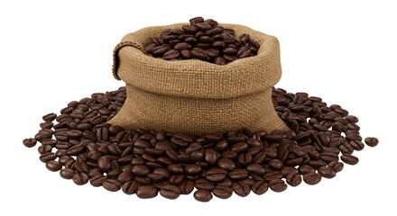Isolated Coffee Beans Bag
