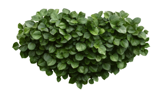 heart shaped green leaf