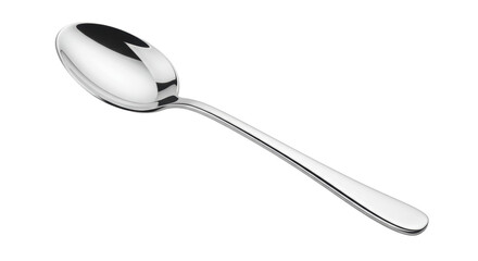 Isolated Stainless Steel Spoon