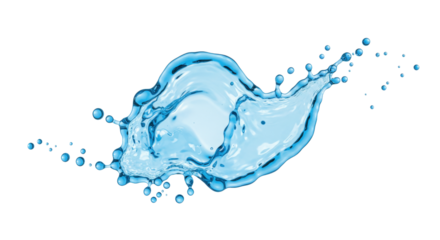 Isolated Splash of Water