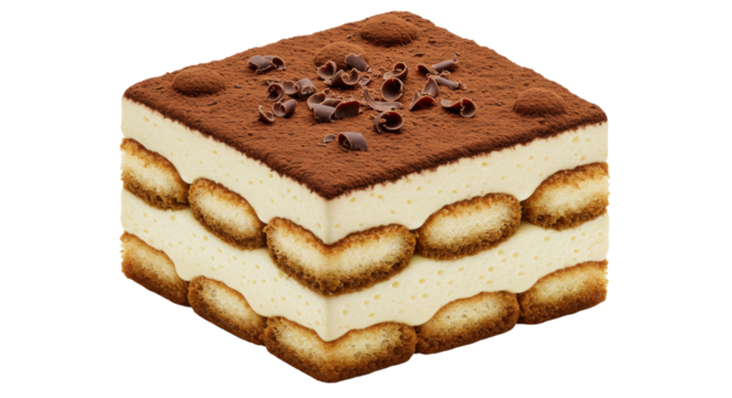 Isolated Tiramisu Dessert
