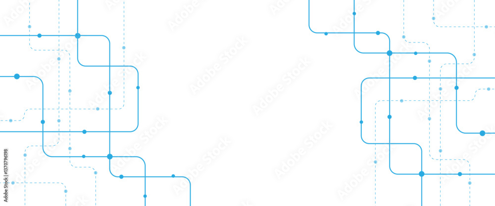 Leinwandbilder abstract futuristic technology background. technology background with crossed lines and dots.