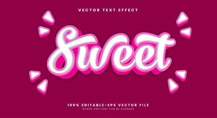 Sweet editable text effect Template suitable for fresh fruit theme