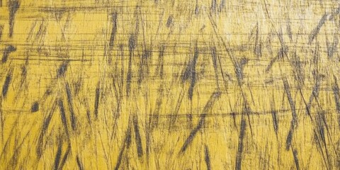Fototapeta premium Aged Yellow Fiberglass Sheet - A worn and textured yellow fiberglass board with visible fibers and imperfections, offering a vintage, industrial look for soundproofing or insulation themes.