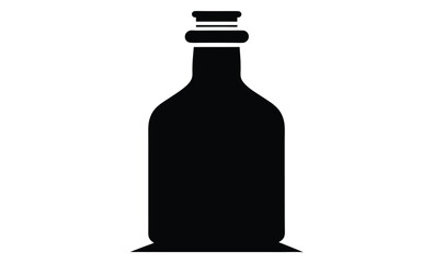 Bottle icon vector illustration silhouette