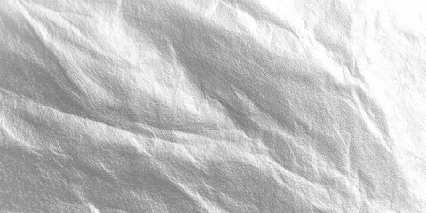 Matte Silver Foil Surface - A loose, crinkled aluminum foil texture with a subtle matte finish, offering a modern, monochrome metallic look with soft gradients and imperfections.