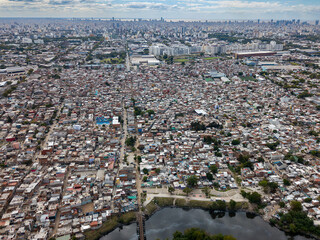 Villa 21-24, Villa Zavaleta or Barrio Nuevo Pompeya. Poor neighborhood next to the Riachuelo River,...