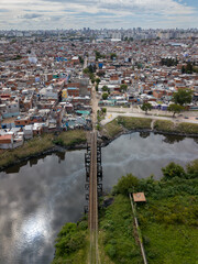 Villa 21-24, Villa Zavaleta or Barrio Nuevo Pompeya. Poor neighborhood next to the Riachuelo River, Buenos Aires, Argentina.
