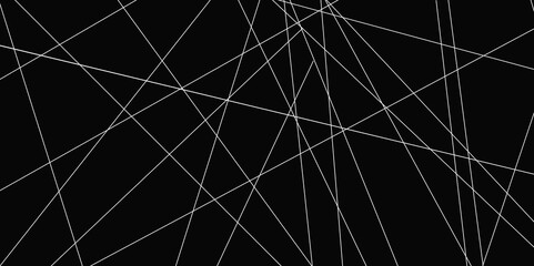 Abstract line background. abstract white lines with black background creative and geometric shape with black luxury pattern and paper texture design in illustration with white line background.