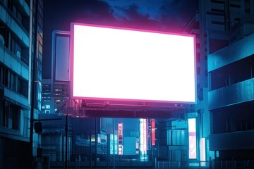 High Detail Visual of Digital City Light Advertising Poster Mockup