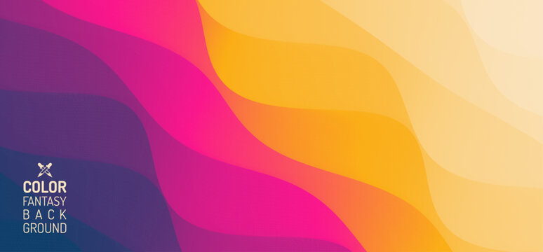 Abstract background with dynamic effect. Creative design poster with vibrant gradients. Vector illustration for advertising, marketing, presentation. Mobile screen.
