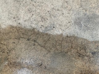 Ground dirty cement surface with water background