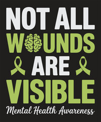 Mental Health Awareness Designs - Inspirational Quotes & Positive Messages for Mental Wellbeing on T-shirts, Mugs, Posters & More