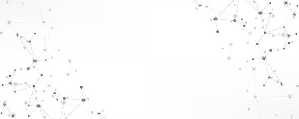 Molecular structure and genetic engineering, molecules DNA, neural network, scientific research. Abstract background for innovation technology, science, healthcare, and medicine