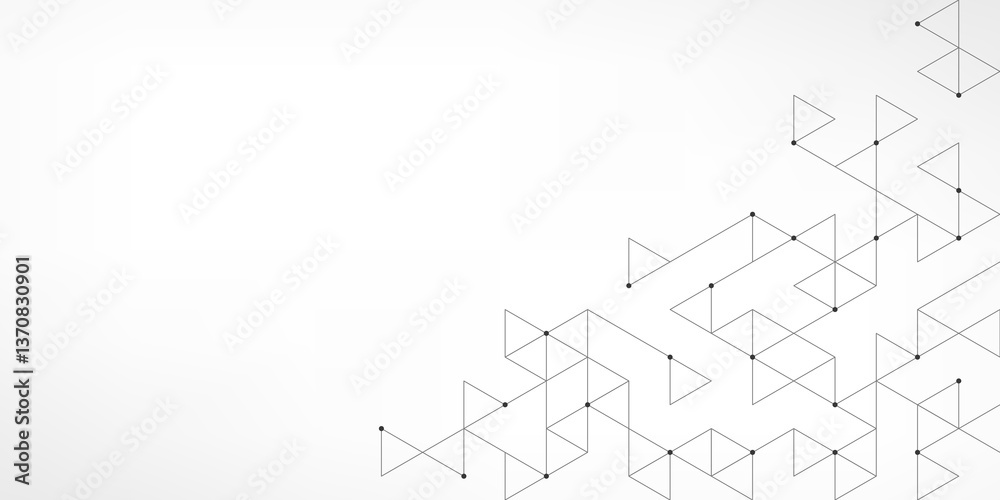 Aufkleber Abstract background with a geometric pattern of triangle shapes. Graphic design element 