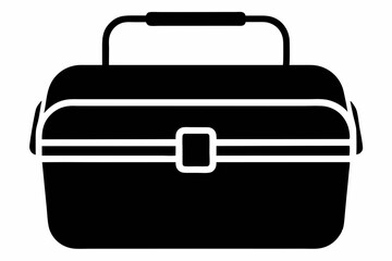 lunchbox silhouette line art vector illustration