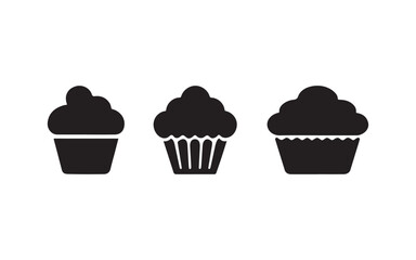 vector illustration of a cupcake