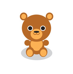 Cartoon Bear Illustration, teddy bear vector 