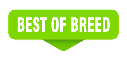 best of breed sticker. best of breed sign on transparent background