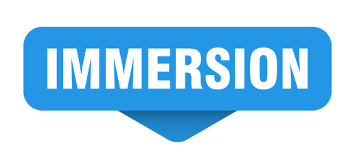 immersion sticker. immersion sign on transparent background