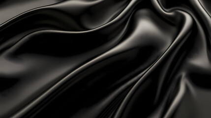 Obraz premium A black background with a smooth, satin finish, featuring a gentle sheen that catches the light. multiple variations available. Subdued Gleam. Illustration