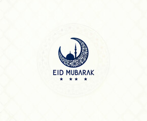 Eid Mubarak Greetings Card Design, Eid Mubarak post, Islamic concept vertical image	
