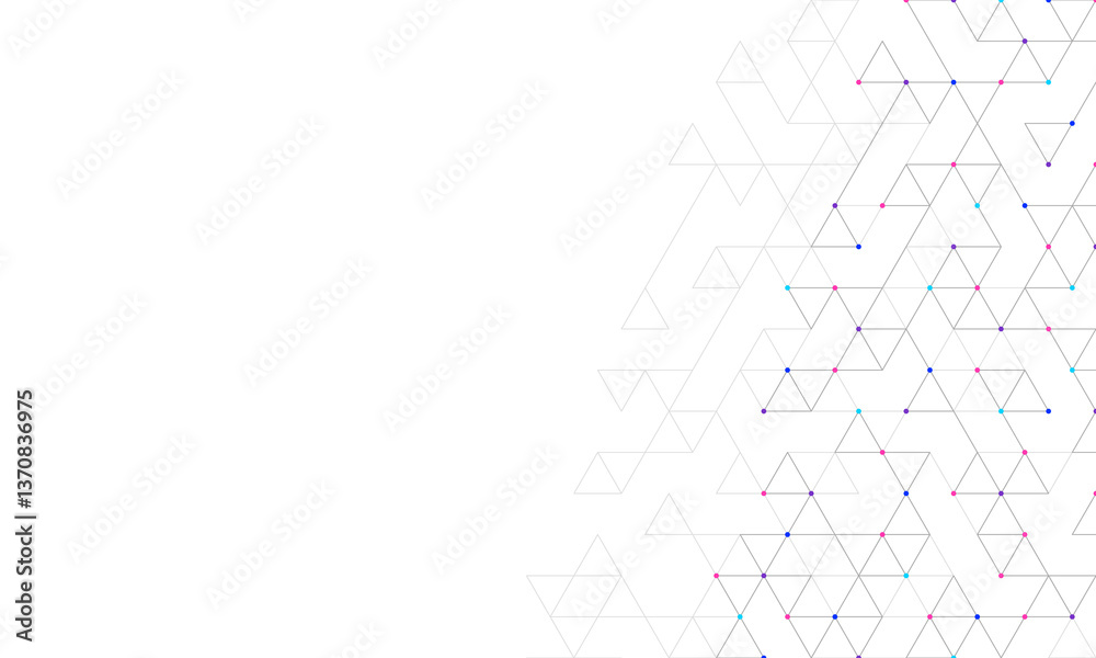 Poster Abstract background with a geometric pattern of triangle shapes. Graphic design element 