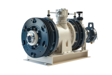 A mechanical pump designed for high-pressure fluid movement, used in industries, factories, and chemical plants.