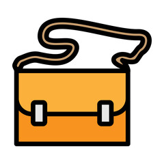 Mailbag Vector Filled Icon Design