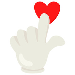 Obraz premium Pointing Hand Cartoon