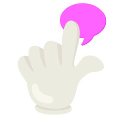 Pointing Hand Cartoon