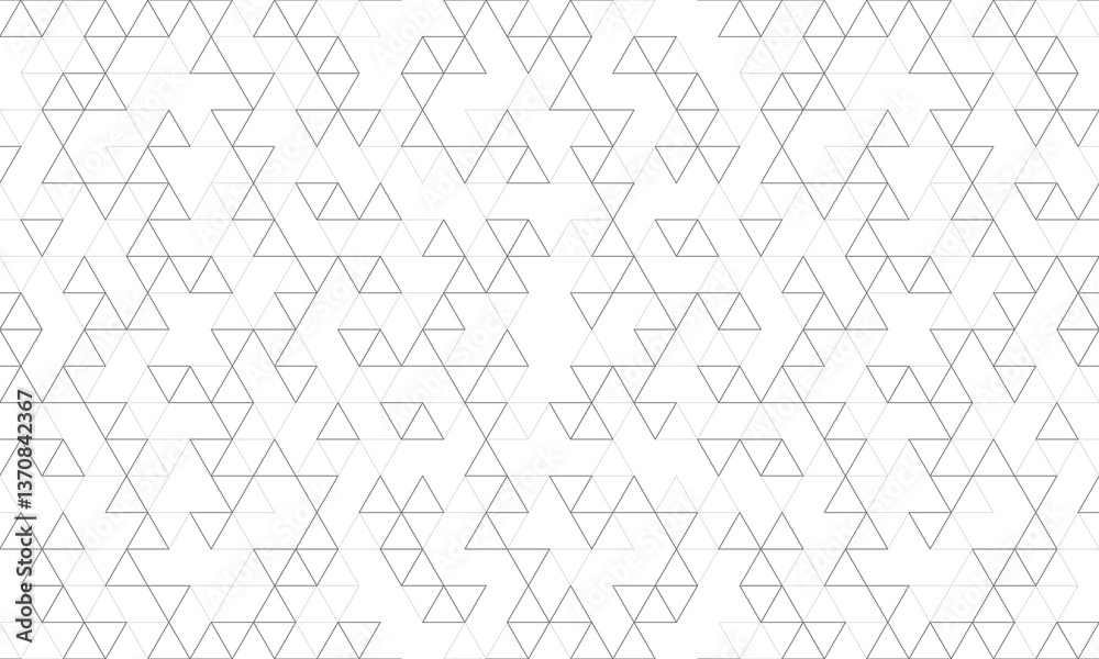 Poster Abstract background with a seamless geometric pattern of simple triangle shapes. Stylish texture