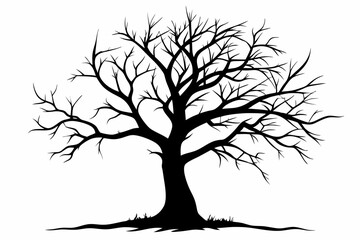 vector tree silhouette
