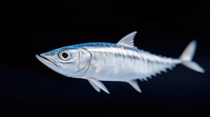 Fototapeta premium Close-up of a slender fish, sleek and agile, with a distinct pattern