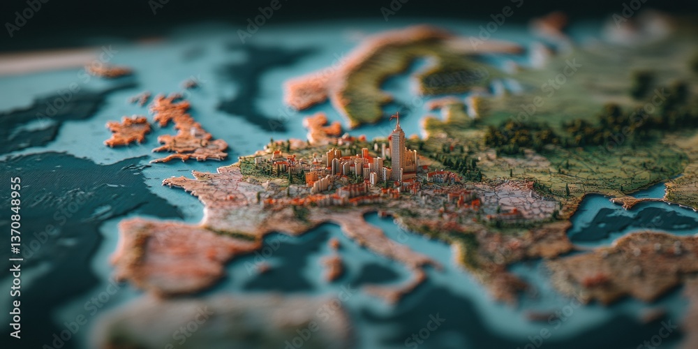 Aufkleber immersive global unity pan american day micro-storytelling with eco-conscious paper cutouts - diplom