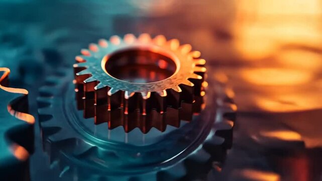 Metallzahnrad mit technischer Pr&auml;zision